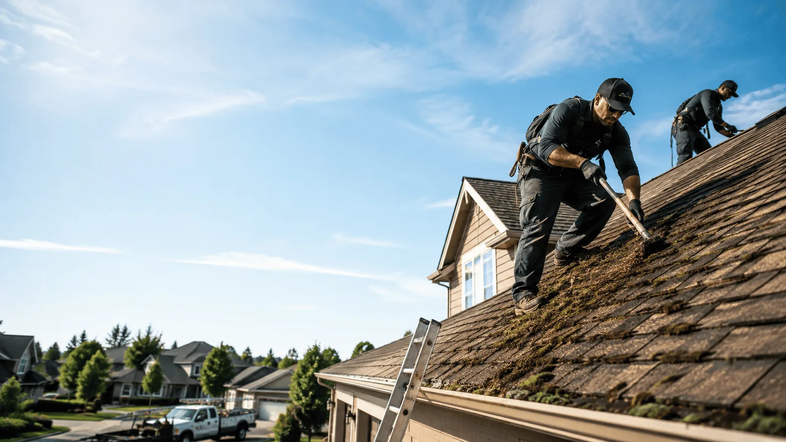 Roof Moss Removal in Parker, KS near me